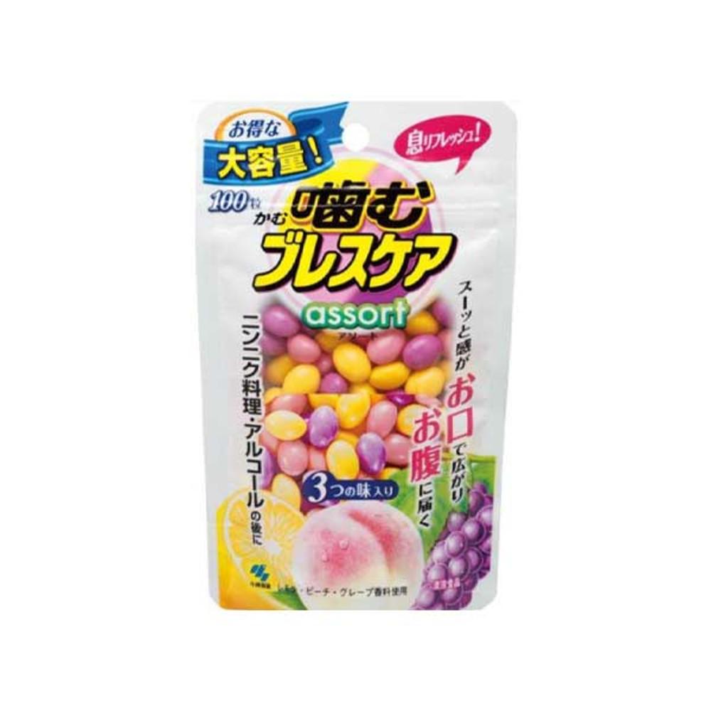 카무 고바야시 브레스케어 후르츠 민트 츄어블 구미 파우치 100정 일본 입냄새 제거