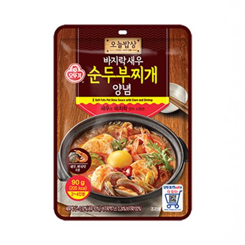오늘밥상 바지락새우순두부찌개양념 90G