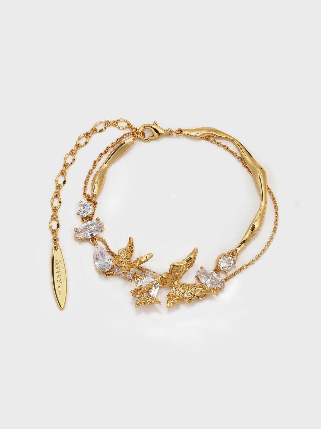 Lava Butterfly Double Layer Bracelet