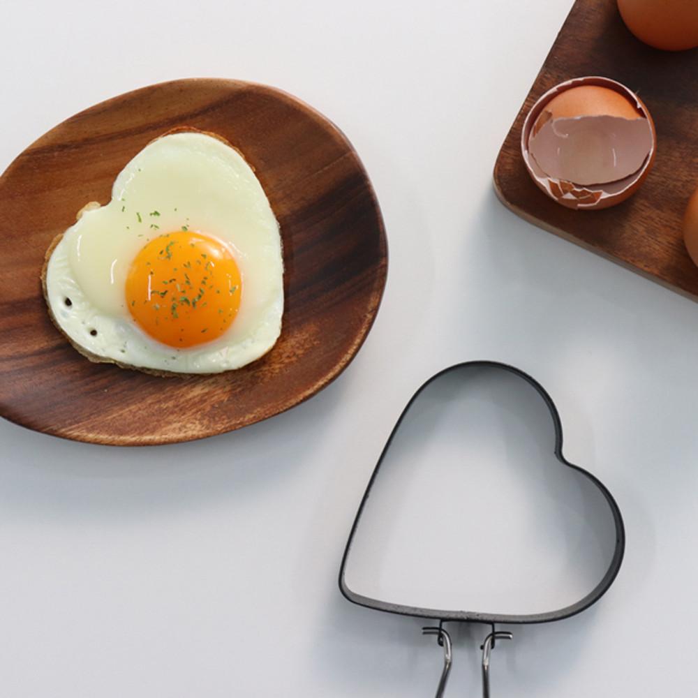 계란틀 토스트틀 블랙 하트 계란후라이틀