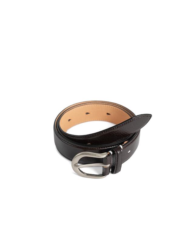 GR LEATHER DRESS BELT (dark brown)