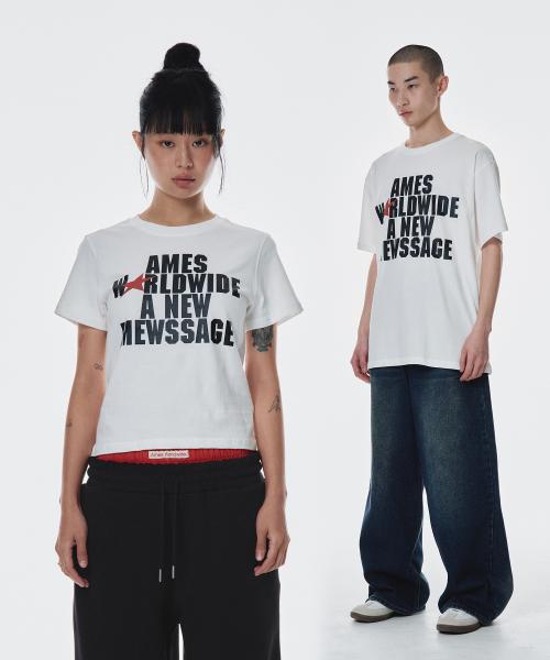 BOLD TYPO TEE WHITE