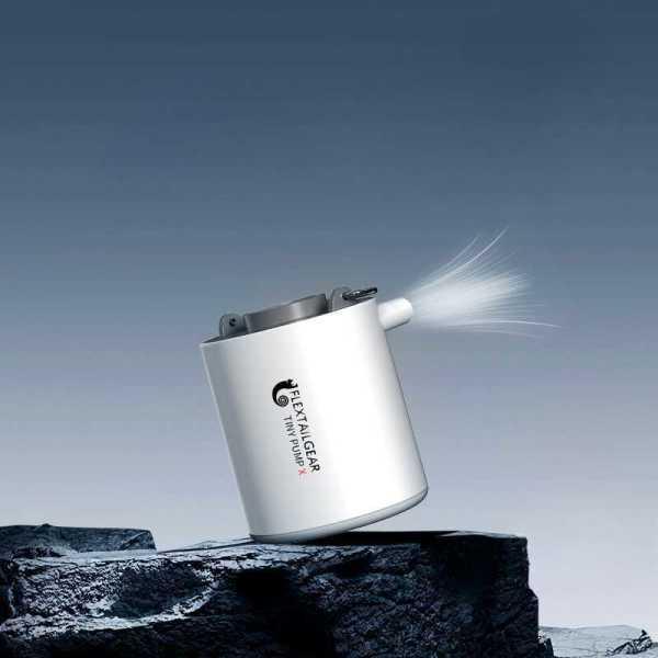 에어매트 펌프 초소형 화이트 플렉스테일기어 튜브