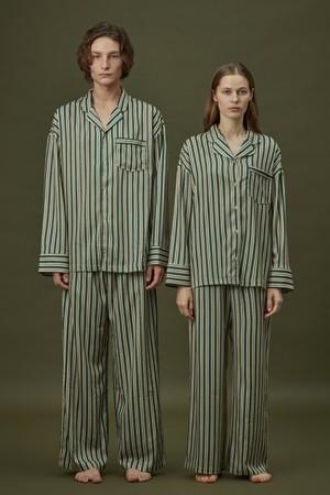 CLASSIC PAJAMA COUPLE  SET_day stripe