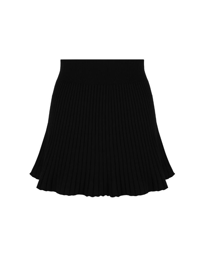 플레어 니트 미니스커트