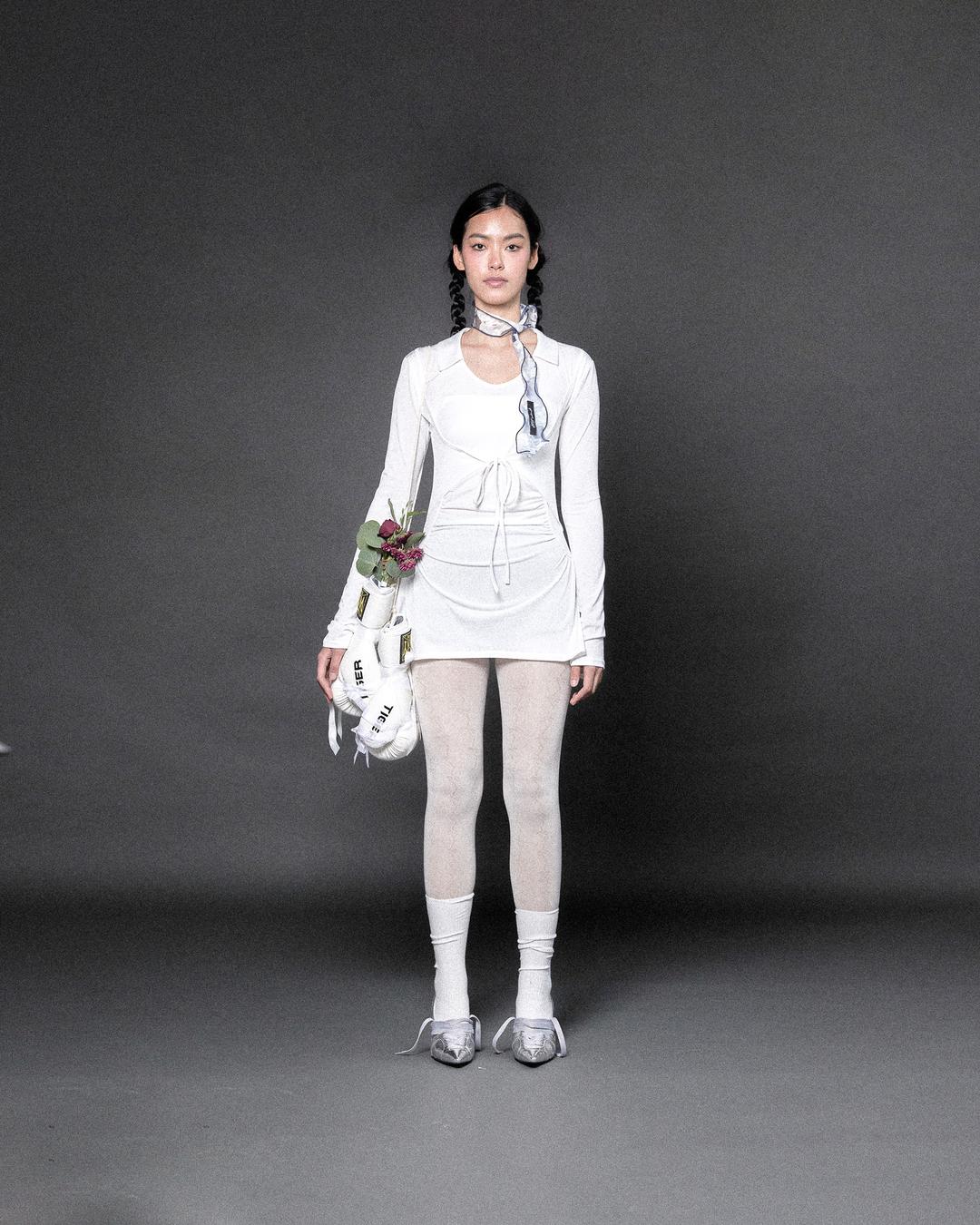 COLLAR VEST LONG T[white]