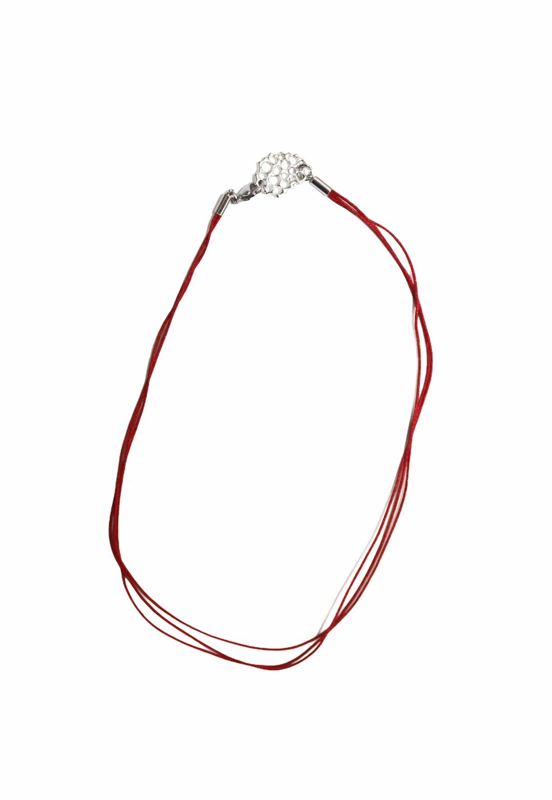 武陵桃源 다홍 초커 necklace