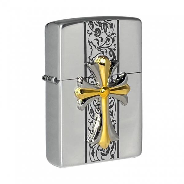 [오일증정] 지포 크로스 엠블렘 실버