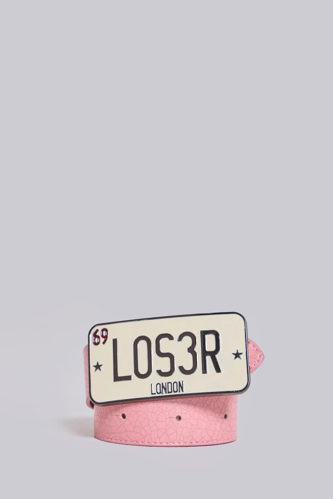 Loser Belt - ONE SIZE / Pink/White