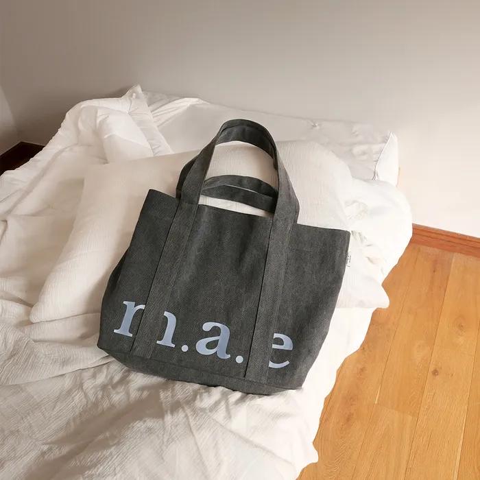 m.a.e 2way logo Bag _ Charcoal