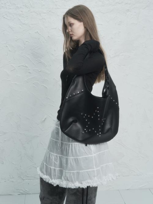 STAR HOBO BAG / BLACK