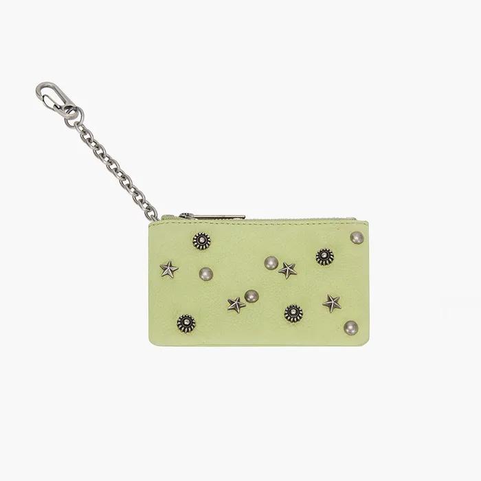 FULL STUD ZIPPER WALLET_3colors