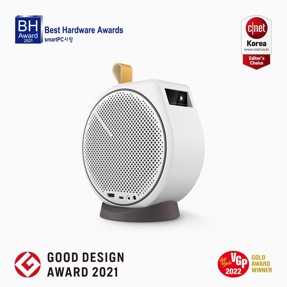 [N 포인트 50,000원 이벤트] 벤큐 GV30 미니빔 프로젝터 안드로이드TV 홈시네마 16W 우퍼사운드 천장투사 가능 캠핑용 가정용