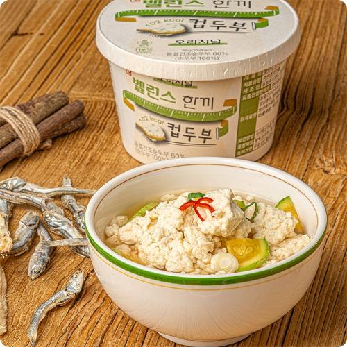 간편한 밸런스 한끼 컵두부 25g 6개입(오리지널/짬뽕/김치)