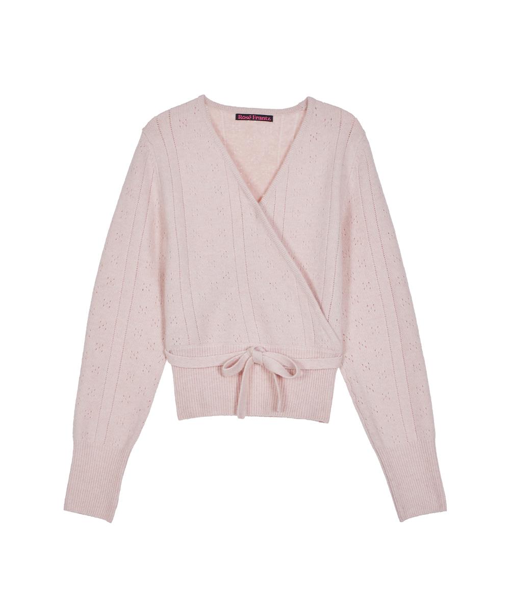 [1/23 예약발송] Muse Wrap Rib Knit [Pink]