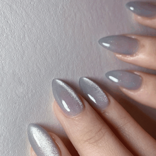 라이트 실버 자석젤 네일팁