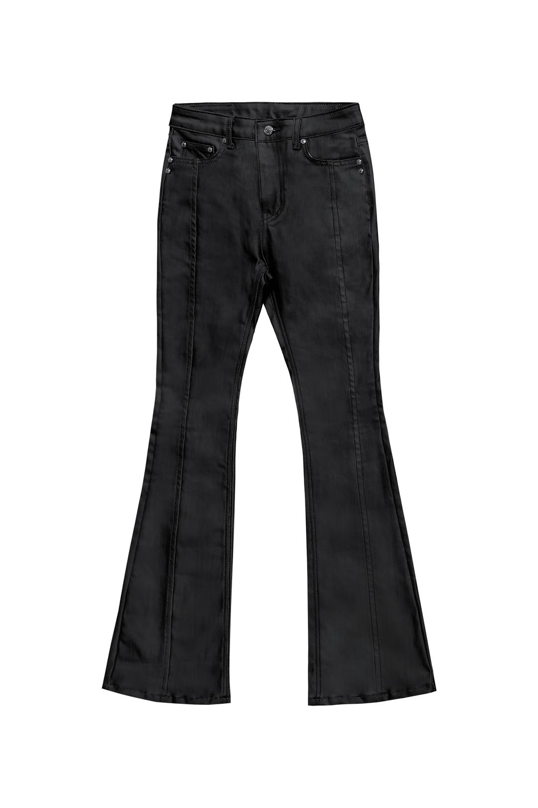 [PRE-RELEASE/프리오더10%OFF/2.22예약배송]COATED BLACK BOOTS CUT DENIM - 달링유어배드