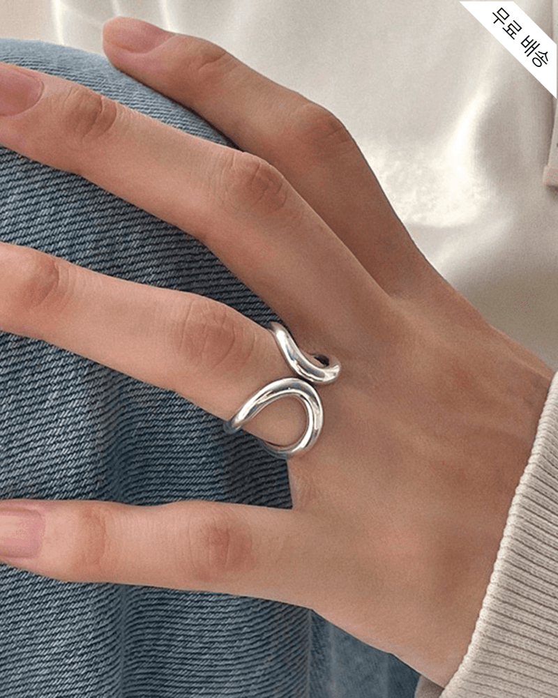 [무료배송] 볼드 오픈링 반지 / R-152. 925 silver