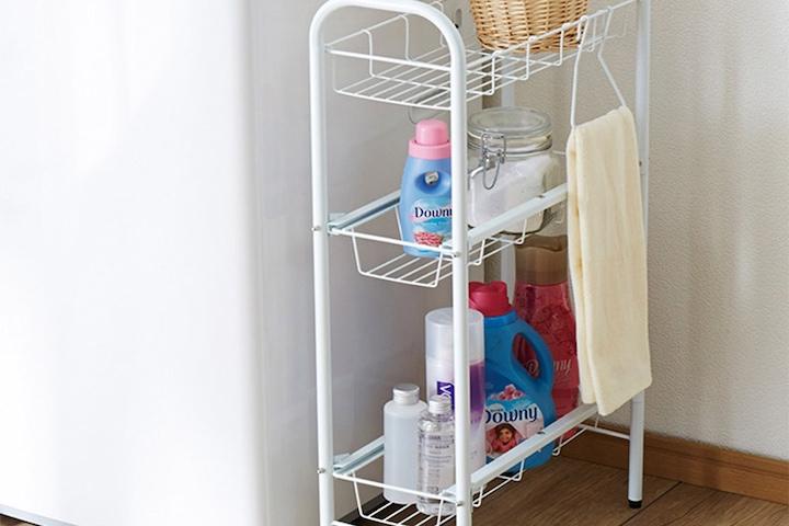 세탁용품 깔끔정리 세탁기선반 사이드랙 틈새선반