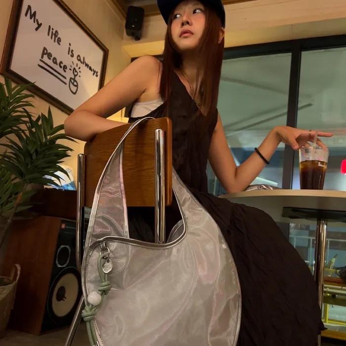 [3차 리오더] Nest Mesh Shoulder Bag_Silver