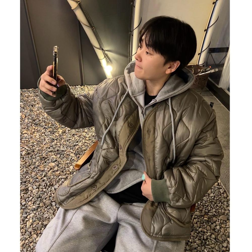 peacock quilted jumper 피콕 오버 퀄팅 점퍼 (2color)