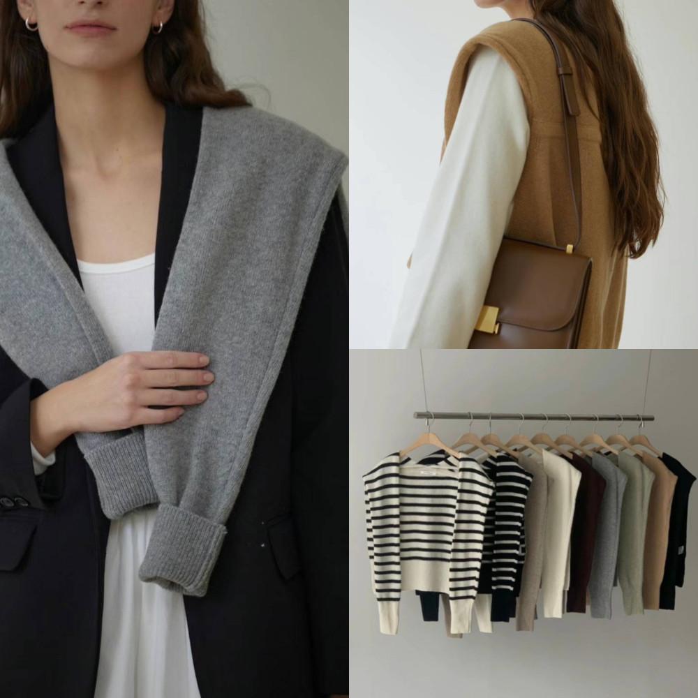 앤유브라운 울 80 숄 여성 가을 어부바 니트 9color