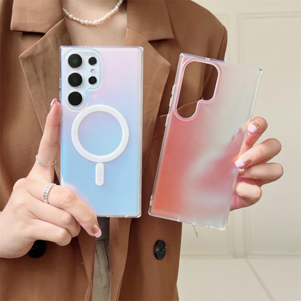 갤럭시 S23 울트라 플러스 맥세이프 매트 오로라 케이스