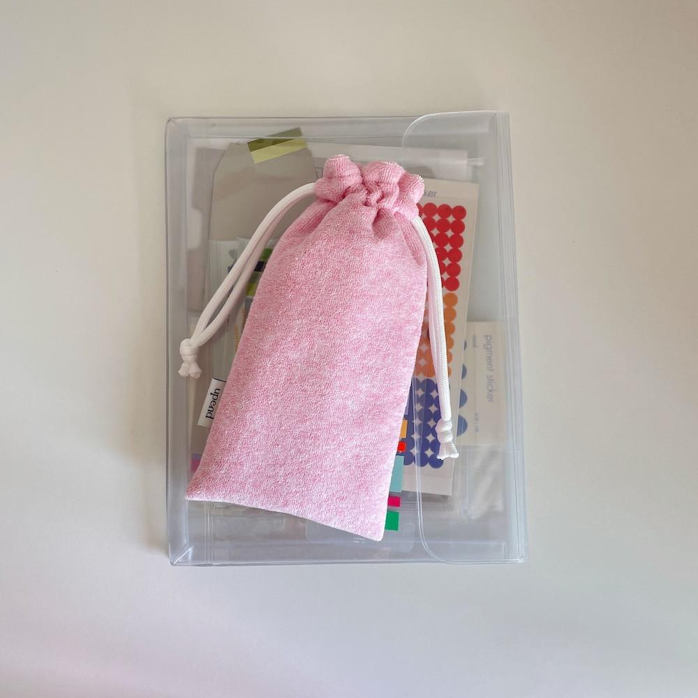 펜슬 파우치 pencil pouch (melange pink)