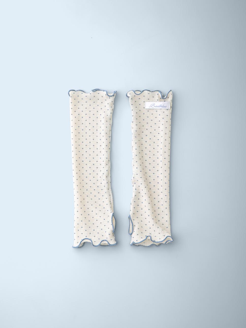 Sheer Dot Hand Warmer Beige