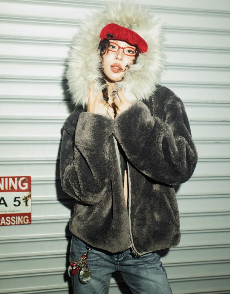 YOUNG STAGE American Dumble Fur Jacket