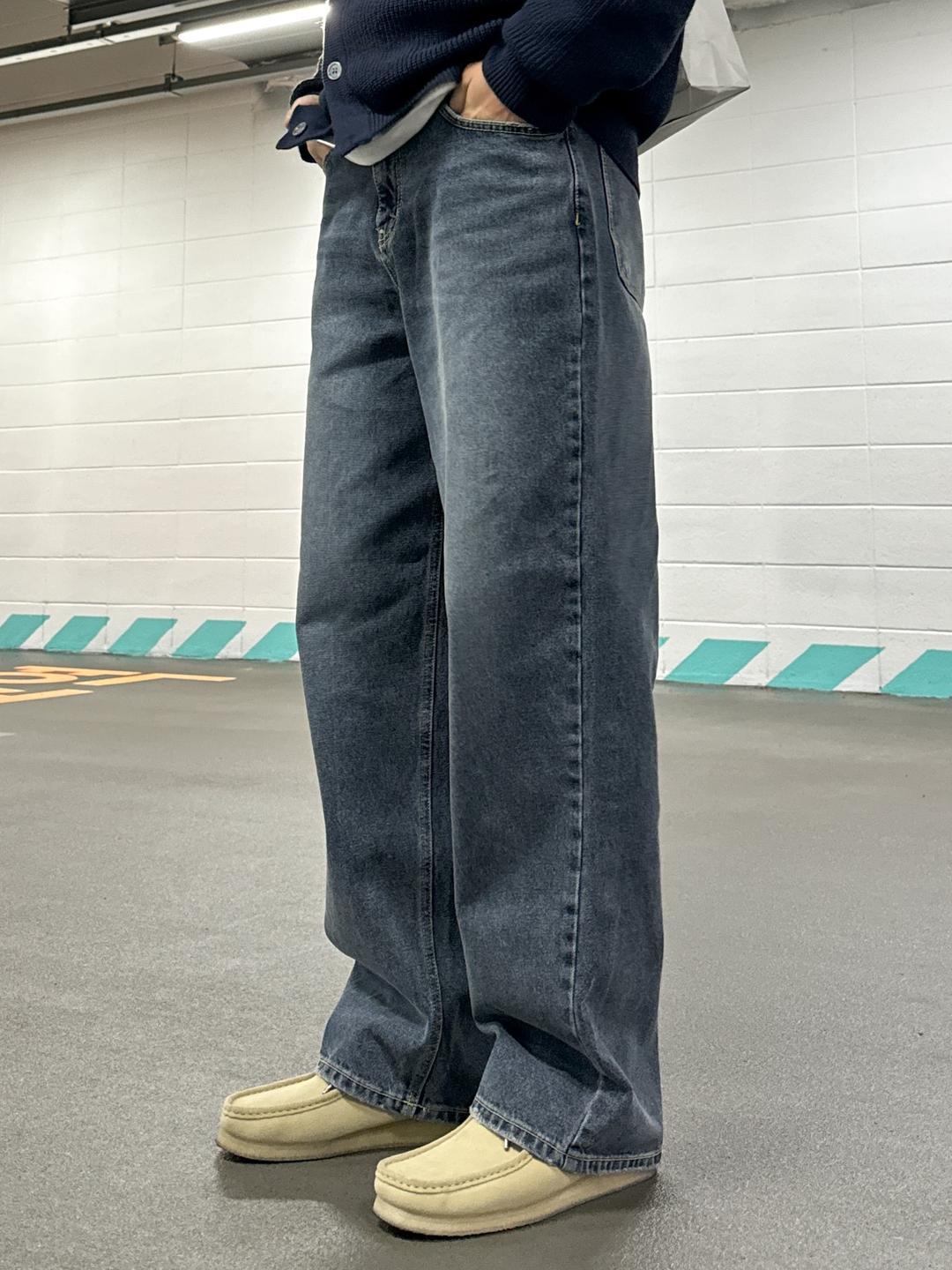 well greyish wide denim