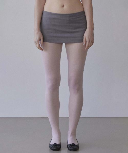 Good Girl Micro Skirt Gray