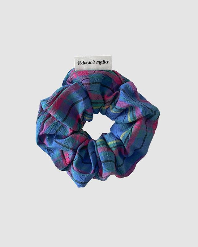 Buddy Check Scrunchie (Blue, M)