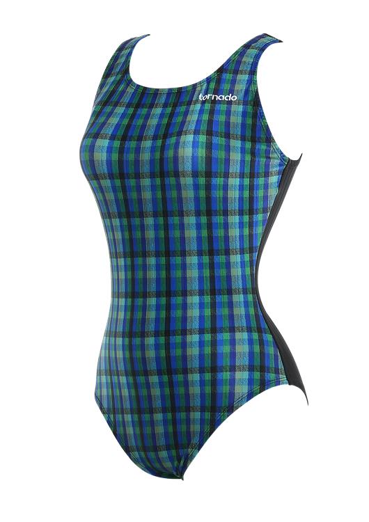 토네이도 여자 실내 원피스 수영복 U자 PLM3477U