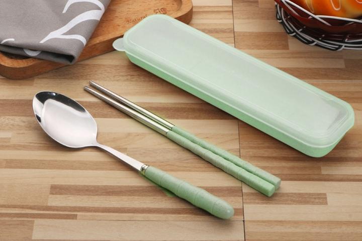 심플라인 휴대용 수저 2세트 4color