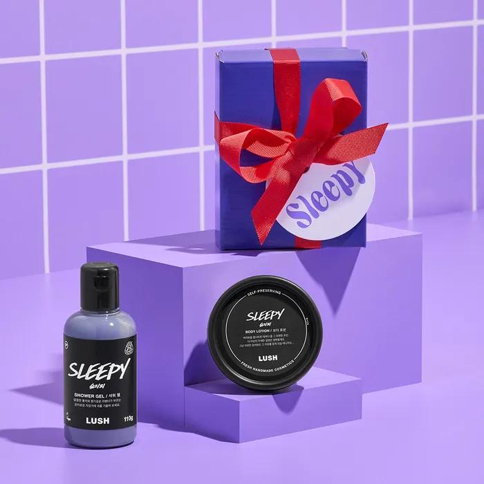 [선물포장]슬리피 - 바디케어 2종 세트(바디 워시&바디 로션) + 쇼핑백