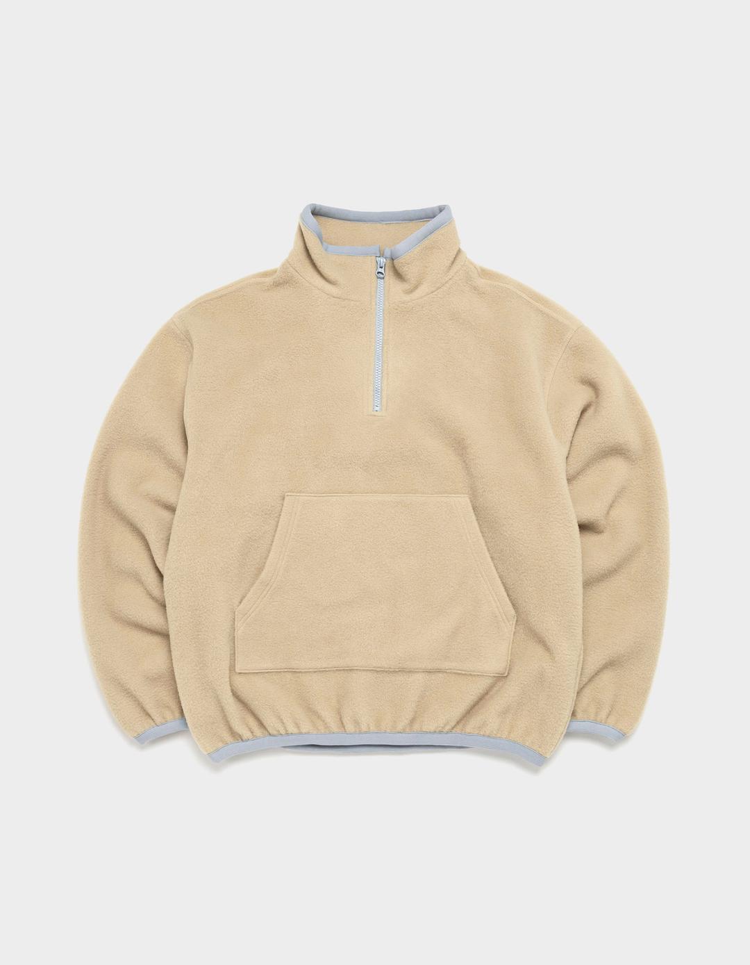 Moreover Fleece Half-Zip (Oat & Sky)