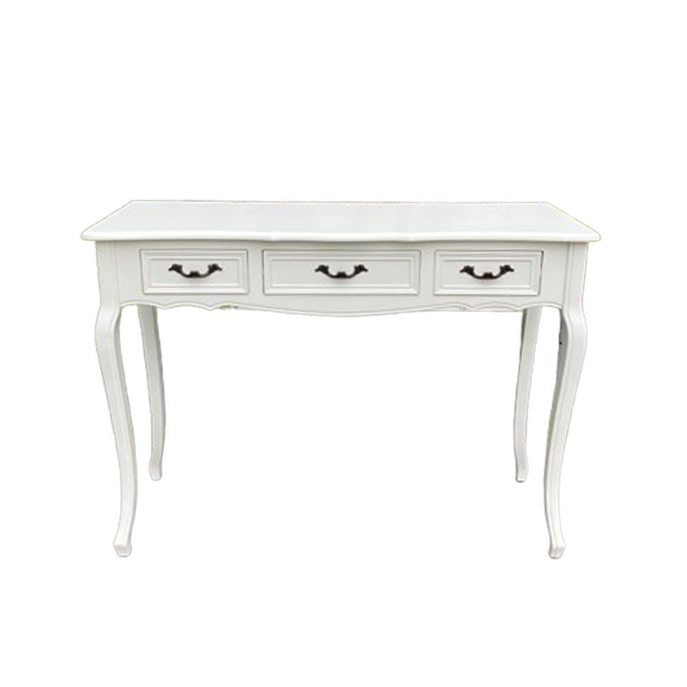 엔틱책상 화이트 원목 서랍형 서재 책상