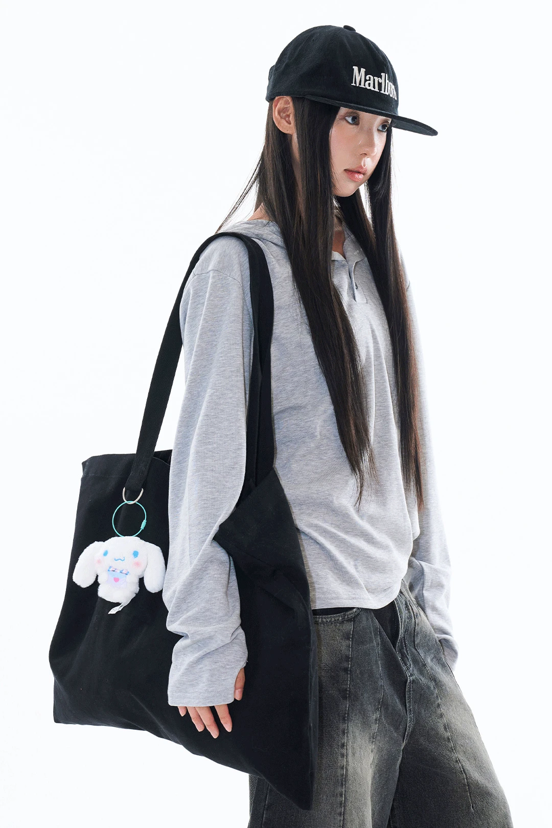 핑거홀 헨리 후드 롱슬리브