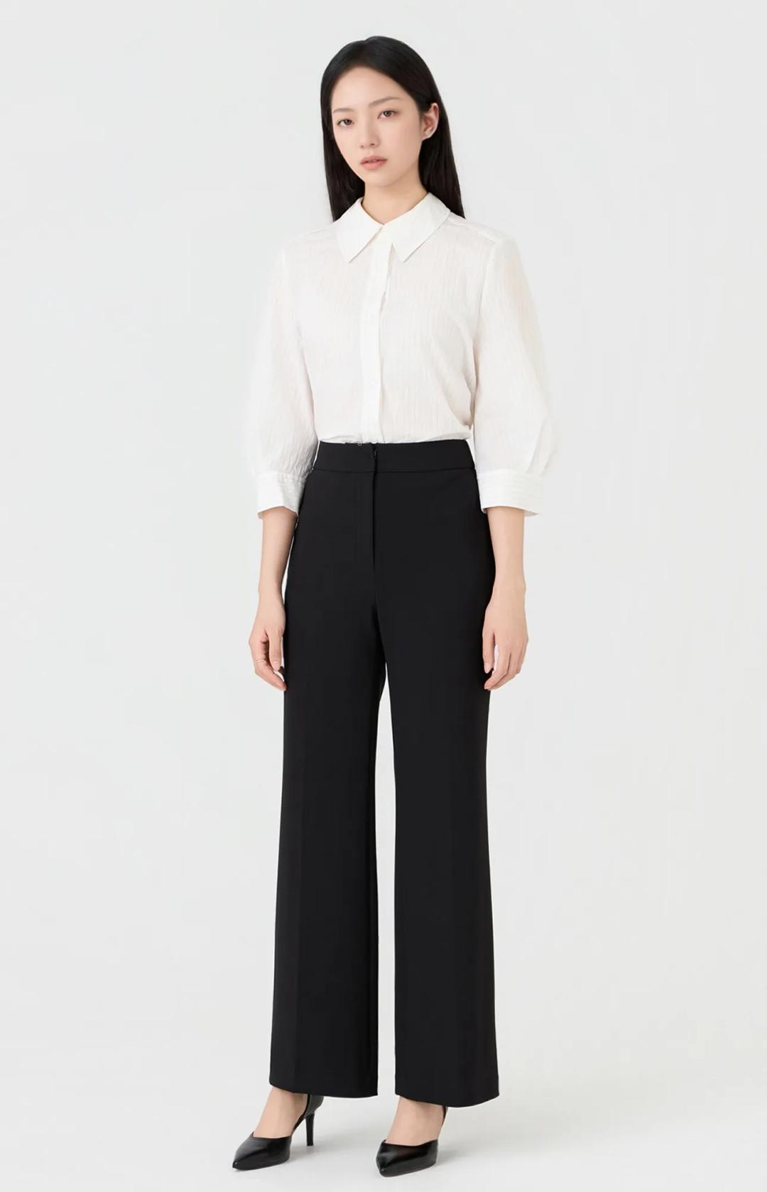 크리즈 부츠컷 슬랙스