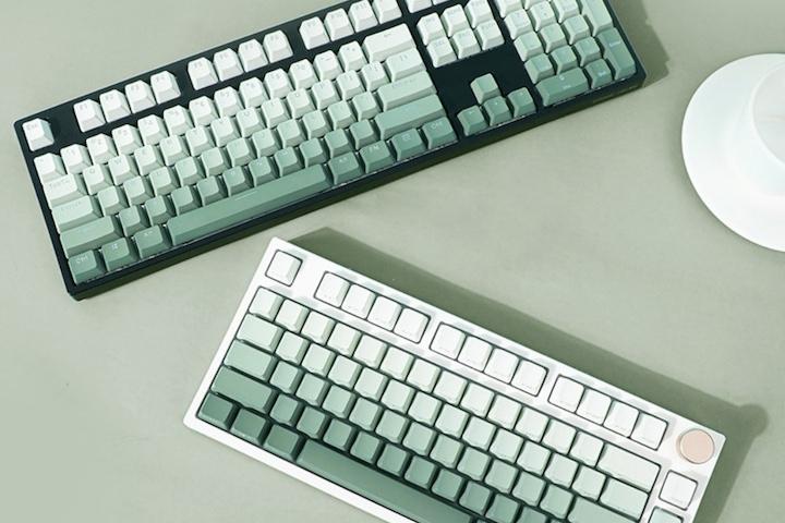 시그래스그린 LED투과 키캡 PBT OEM 이중사출