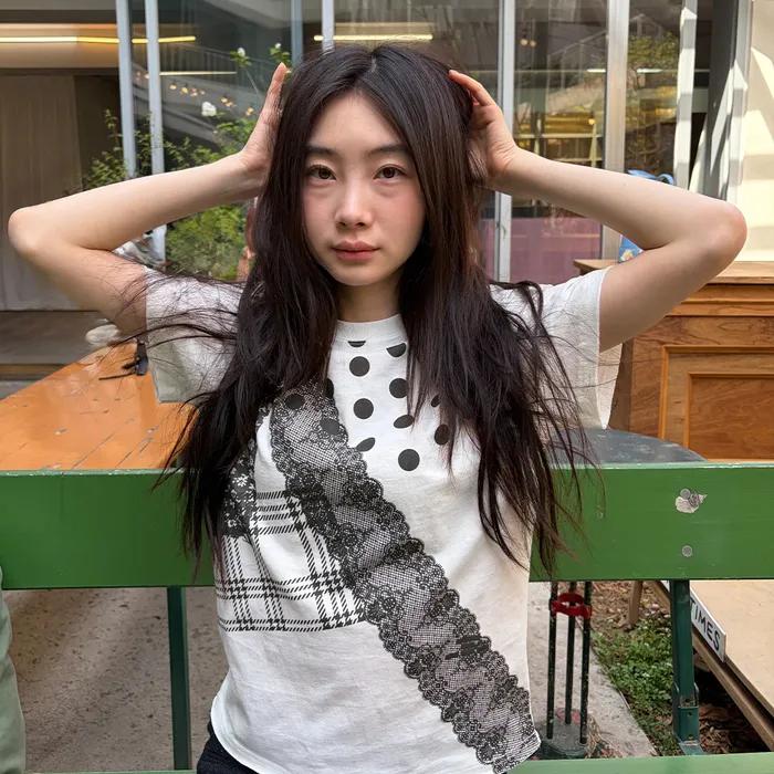 [남영서 착용]FFATS MIX PATTERN TEE_WHITE(NG2GSUT582A)