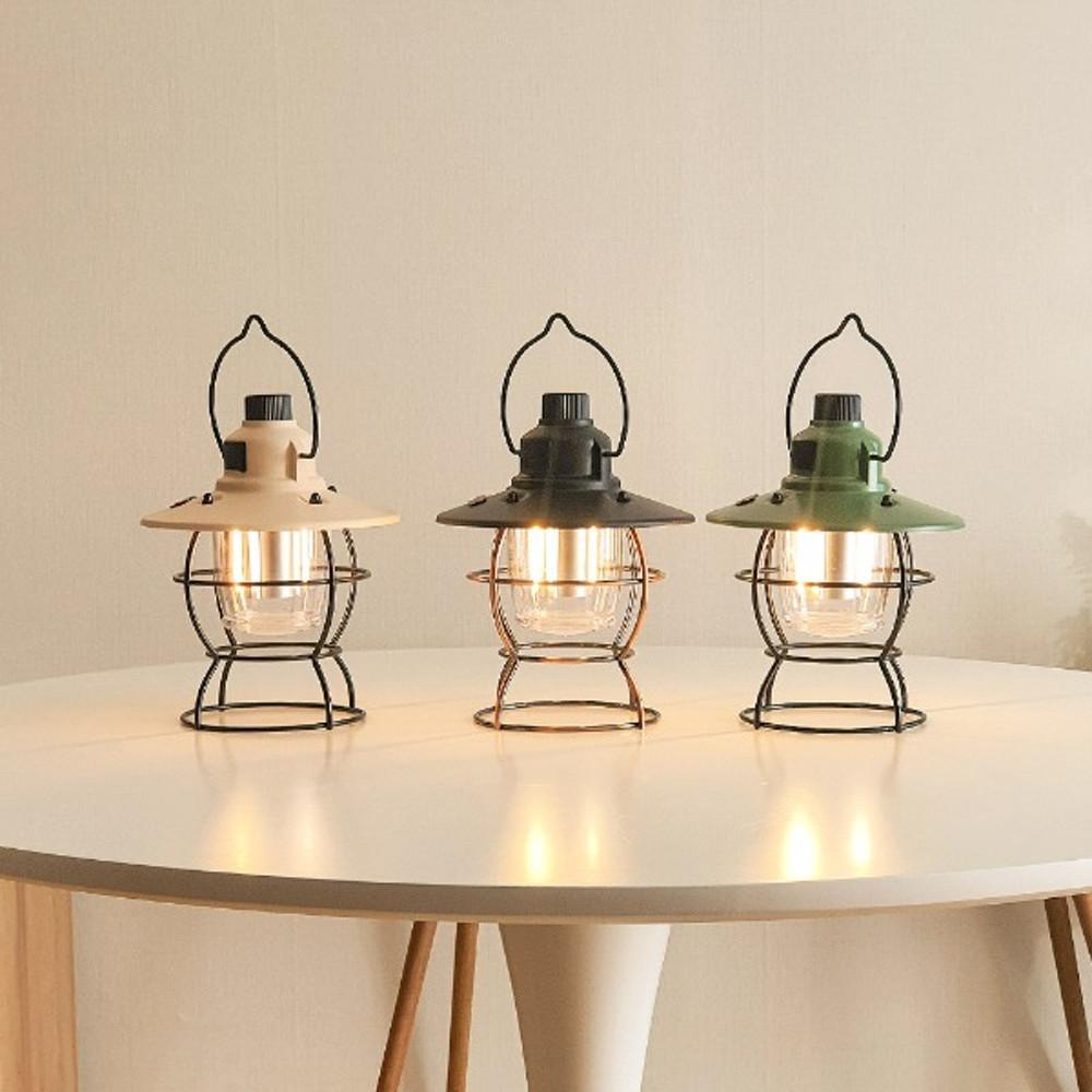 디어우즈 레트로 랜턴 3color 감성캠핑 주방식탁 온더테이블 스튜디오609 집꾸미기 감성소품