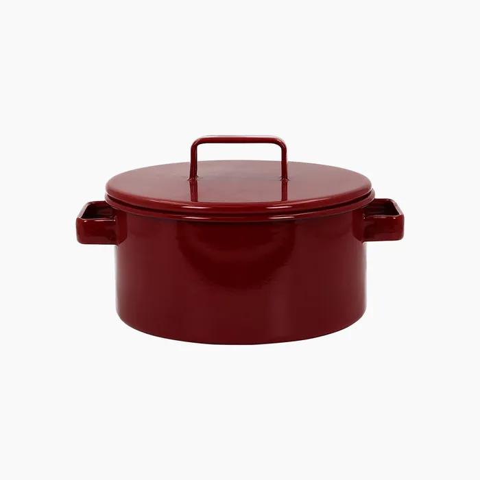 노르딕시리즈 법랑 양수냄비 20cm (와인레드)