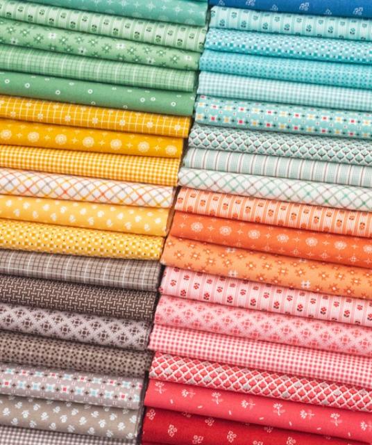 로리홀트 라일리브레이크 프림 체크천  꽃무늬원단