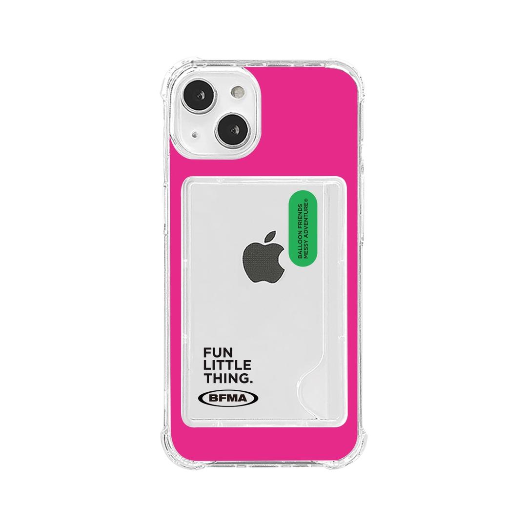 카드수납 젤하드 탱크 폰케이스 FLT 핫핑크