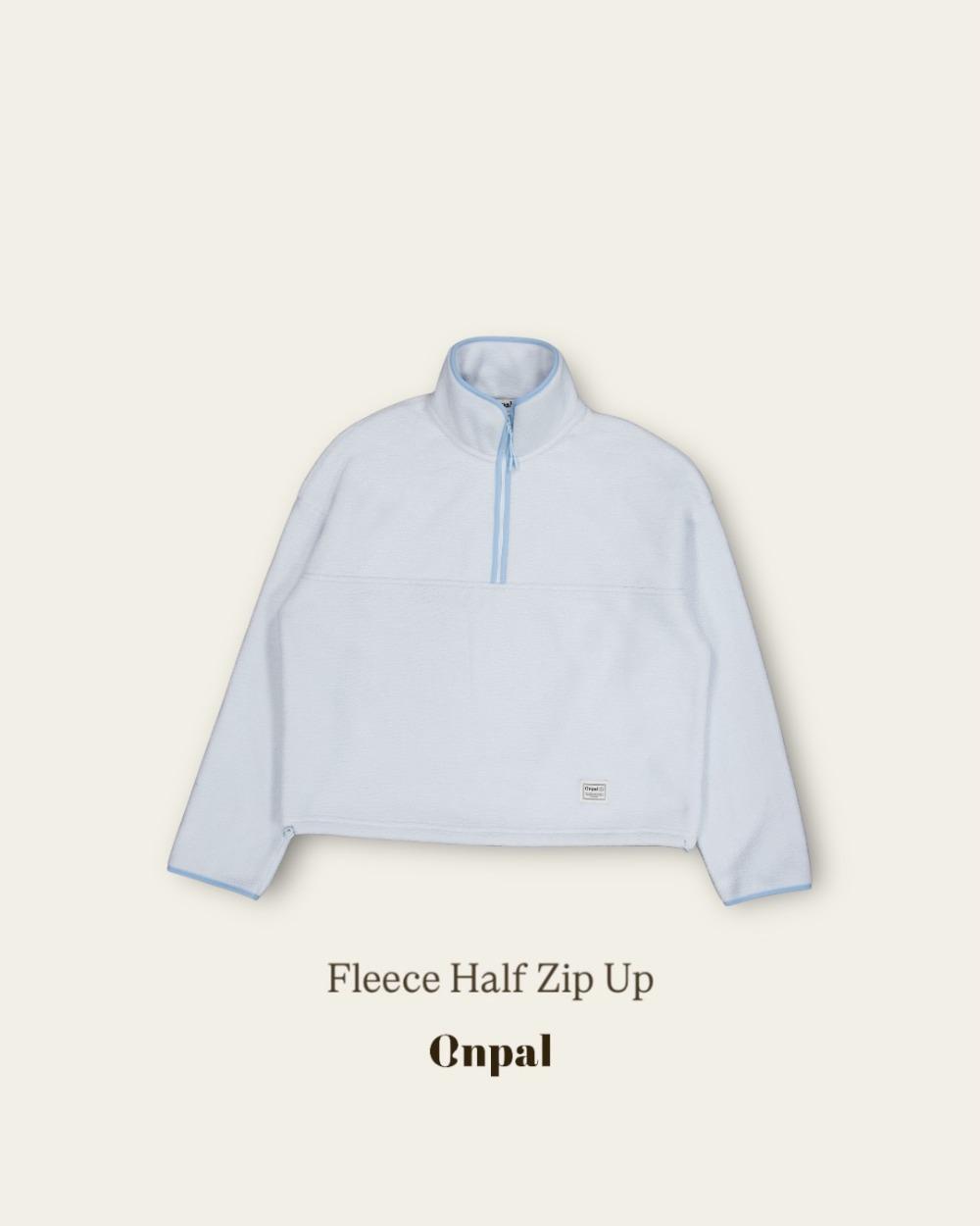 플리스 하프 집업 (4 colors)