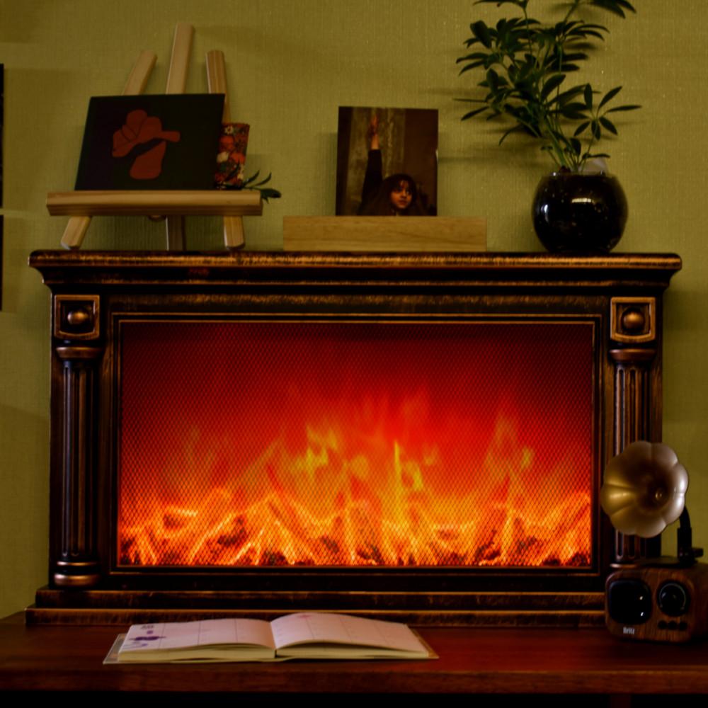 초대형 불멍 무드등 불타는 벽난로 LED 조명 집들이