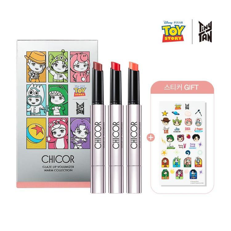[시코르메이크업] Toy Story｜TinyTAN 글레이즈 립 볼류마이저 2+1 세트
