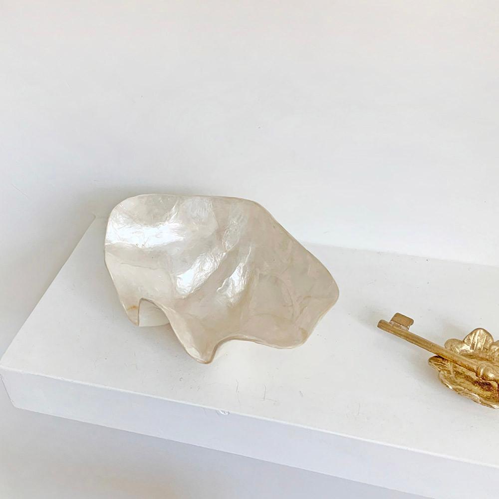 쉘 악세사리 자개 트레이 조개 반지 보관함